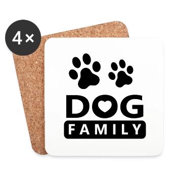 Hund Dog - Coasters (set of 4) - white - Front