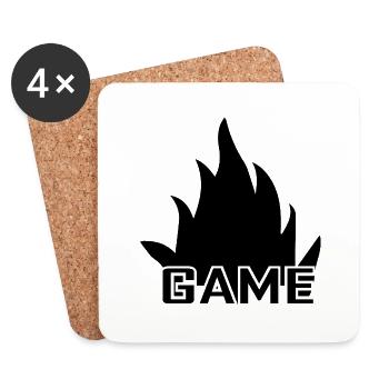 Game Gaming PC - Untersetzer (4er-Set) - Weiß - Vorne