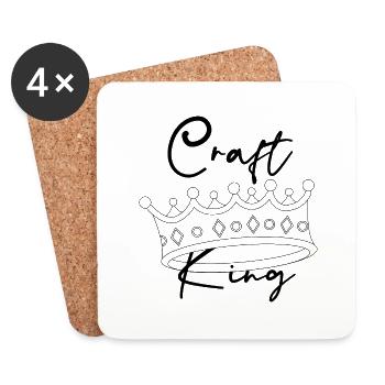 Craft King Black and White - Coasters (set of 4) - white - Front