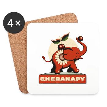 Cheranapy Cherry-Fant - Untersetzer (4er-Set) - Weiß - Vorne