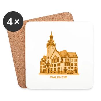 Waldheim Town Hall - Coasters (set of 4) - white - Front