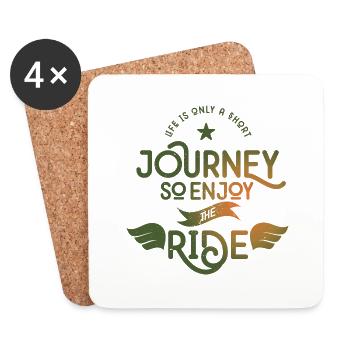 LIFE 2 - Coasters (set of 4) - white - Front