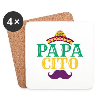 Papacito Party Cinco De Mayo - Untersetzer (4er-Set) - Weiß - Vorne