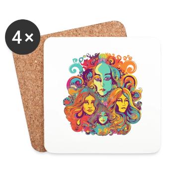The 70s - Coasters (set of 4) - white - Front