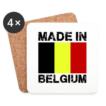 Made in Belgium - Coasters (set of 4) - white - Front