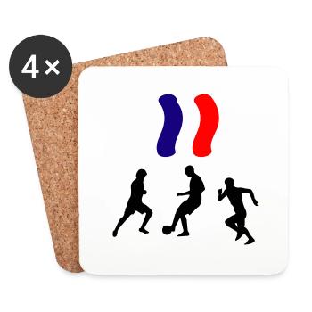 Fußball Football - Dessous de verre (lot de 4) - blanc - Devant