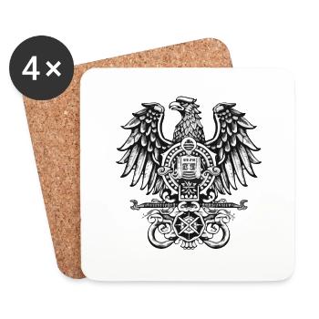 German Eagle - Coasters (set of 4) - white - Front