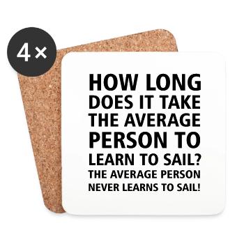 howlongtosail - Coasters (set of 4) - white - Front