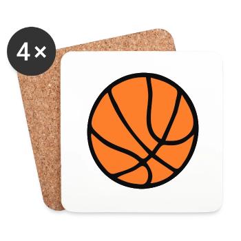 Basketball. - Untersetzer (4er-Set) - Weiß - Vorne