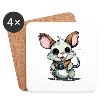 Drikus the streum - Coasters (set of 4) - white - Front