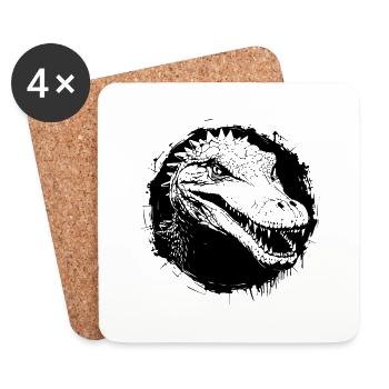 Alligator - Untersetzer (4er-Set) - Weiß - Vorne