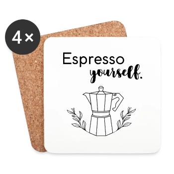 Espresso yourself - Untersetzer (4er-Set) - Weiß - Vorne