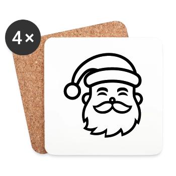 Little Father Christmas - Coasters (set of 4) - white - Front