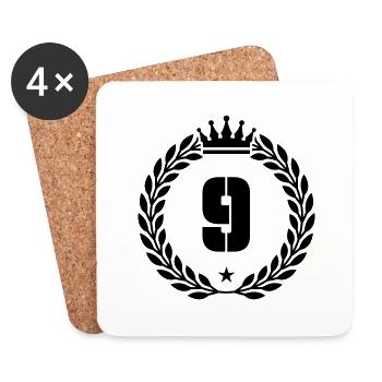 9 krone - Untersetzer (4er-Set) - Weiß - Vorne