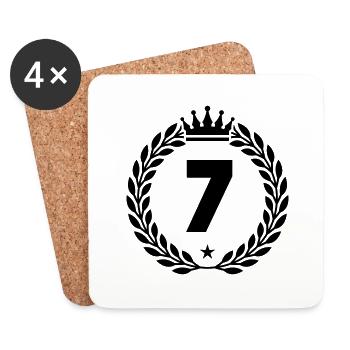 7 krone - Untersetzer (4er-Set) - Weiß - Vorne
