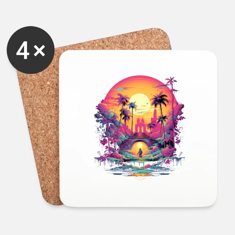 Video Game - Coasters (set of 4) - white