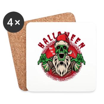 Christmas Halloween - Coasters (set of 4) - white - Front