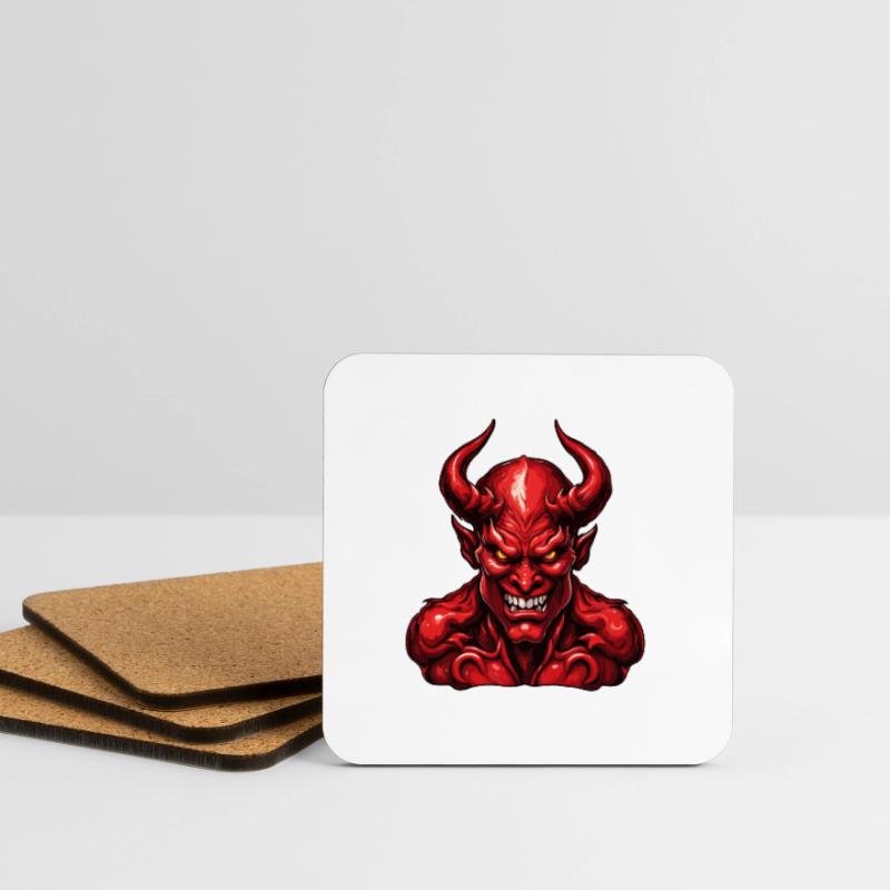 Devil / Hell / Horror / Devilish / Evil Coasters (set of 4)