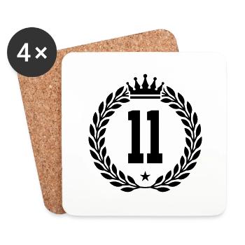11 krone - Untersetzer (4er-Set) - Weiß - Vorne