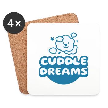 Cuddle Dreams Come True - Coasters (set of 4) - white - Front