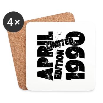 Avril LIMITED EDITION 1990 - Dessous de verre (lot de 4) - blanc - Devant