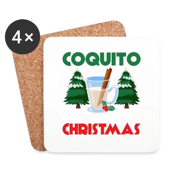 Coquito The Taste Of Christmas Rum Drink Puerto Ri - Untersetzer (4er-Set) - Weiß - Vorne