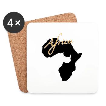 Africa Afrika - Untersetzer (4er-Set) - Weiß - Vorne