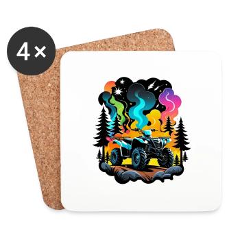 Quad & Off-Road - Coasters (set of 4) - white - Front
