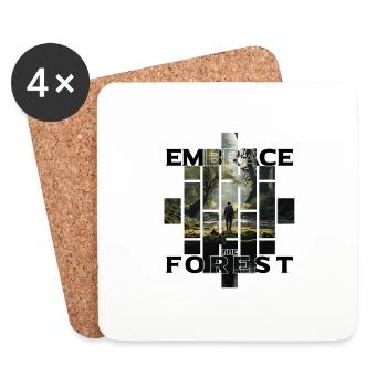Embrace the forest - Untersetzer (4er-Set) - Weiß - Vorne