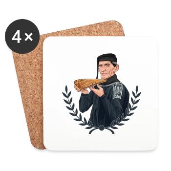 Rieser Grantler // Illustration - Untersetzer (4er-Set) - Weiß - Vorne