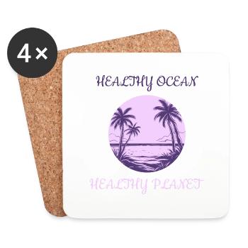 Marine Conservation - Coasters (set of 4) - white - Front