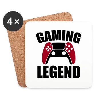 Gaming Legend - Coasters (set of 4) - white - Front