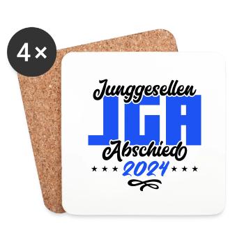 Bachelor party bachelor party 2024 - Coasters (set of 4) - white - Front