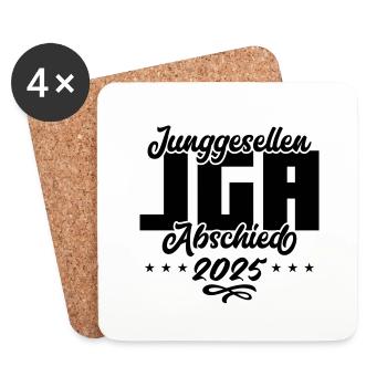 Bachelor party bachelor party 2025 - Coasters (set of 4) - white - Front