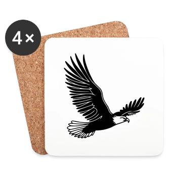 Aigle - Dessous de verre (lot de 4) - blanc - Devant