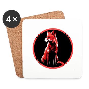 fox - Untersetzer (4er-Set) - Weiß - Vorne