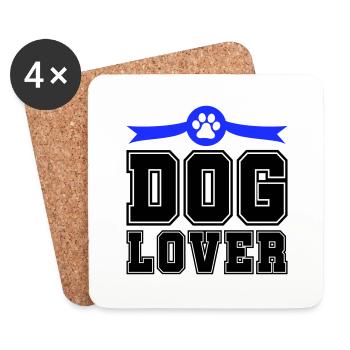 Dog Lover - Coasters (set of 4) - white - Front