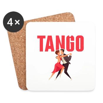 It's A Great Day For Tango Latin Music Tango Dance - Coasters (set of 4) - white - Front
