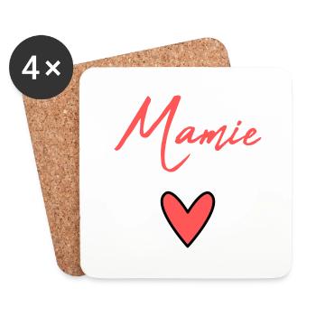 GRANNY. MOTHER'S DAY. HAPPY BIRTHDAY GRANDMA. I LOVE YOU - Coasters (set of 4) - white - Front