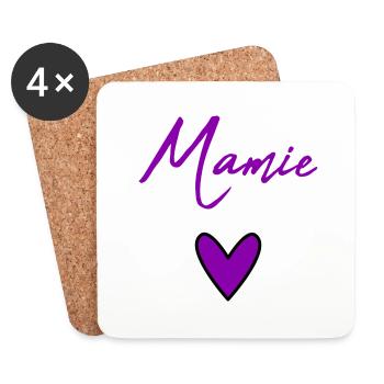 GRANNY. MOTHER'S DAY. HAPPY BIRTHDAY GRANDMA. I LOVE YOU - Coasters (set of 4) - white - Front