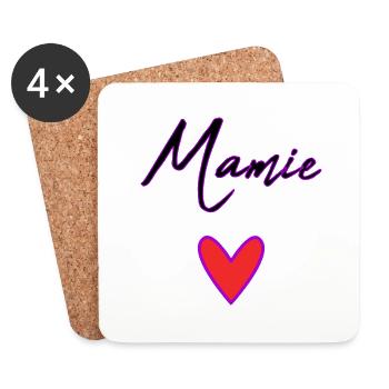 OMA. MAMA. OMA. MUTTERTAG - Untersetzer (4er-Set) - Weiß - Vorne