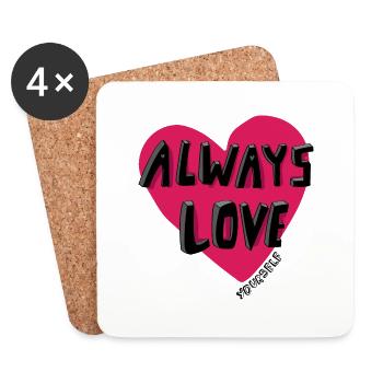 Always Love Yourself - Coasters (set of 4) - white - Front