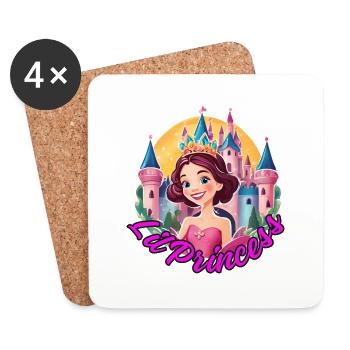 Lil Princess - Untersetzer (4er-Set) - Weiß - Vorne