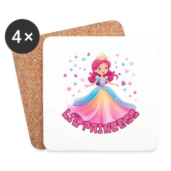 Lil Princess - Untersetzer (4er-Set) - Weiß - Vorne