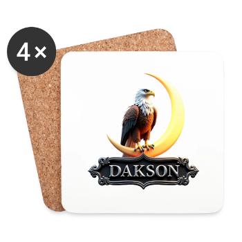 Himmlisches Adler Design von Dakson - Untersetzer (4er-Set) - Weiß - Vorne