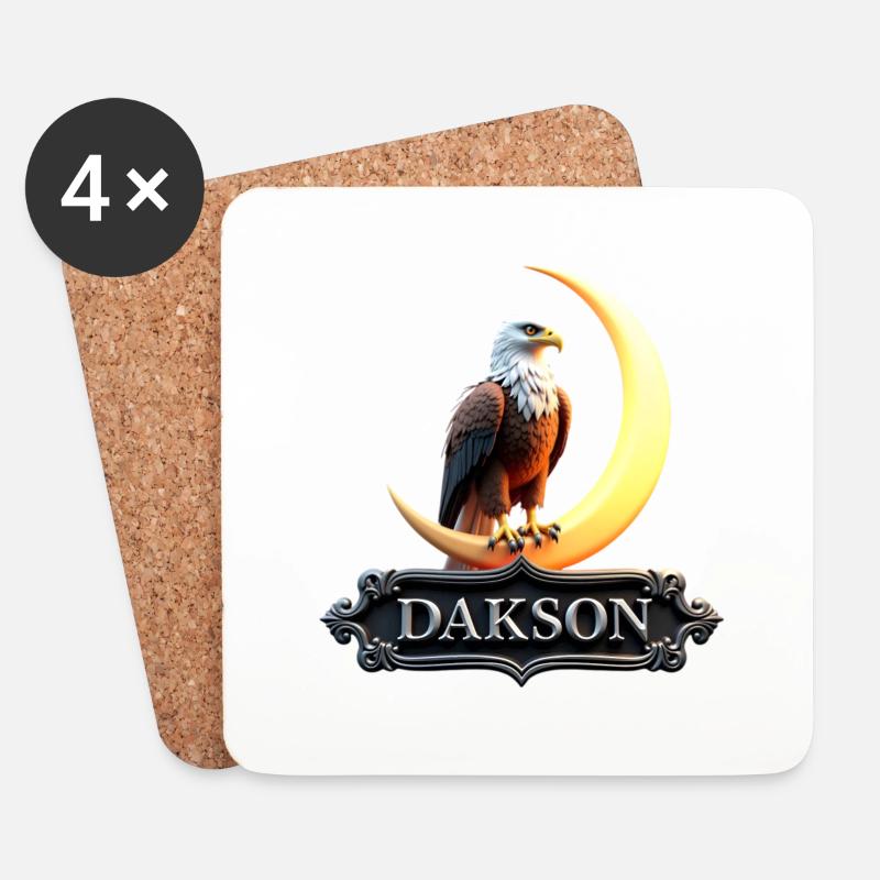 Himmlisches Adler Design von Dakson - Untersetzer (4er-Set) - Weiß