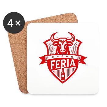 Feria de Béziers - Dessous de verre (lot de 4) - blanc - Devant