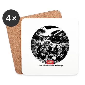 Tribu LGBT de la brousse - Dessous de verre (lot de 4) - blanc - Devant