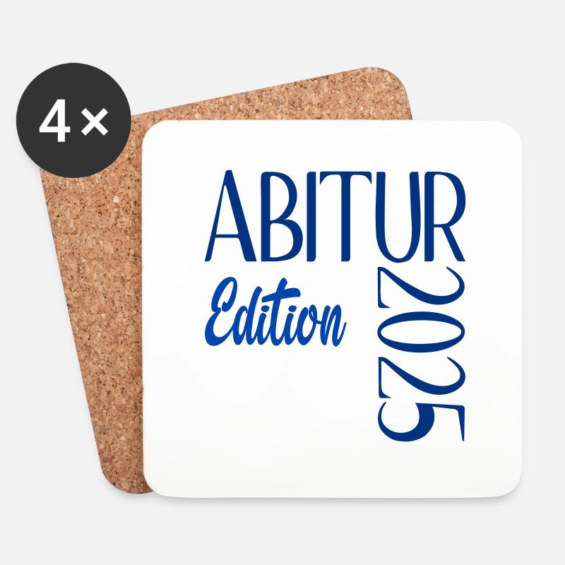 Edition Abitur 2025 - Untersetzer (4er-Set) - Weiß