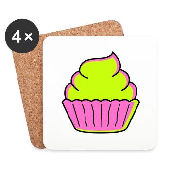 cupcake - Untersetzer (4er-Set) - Weiß - Vorne